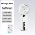Frostivo | Handventilator mit Halbleiter-Kühlung | Wiederaufladbar | 3600 mAh Akku | Faltbar & Tragbar