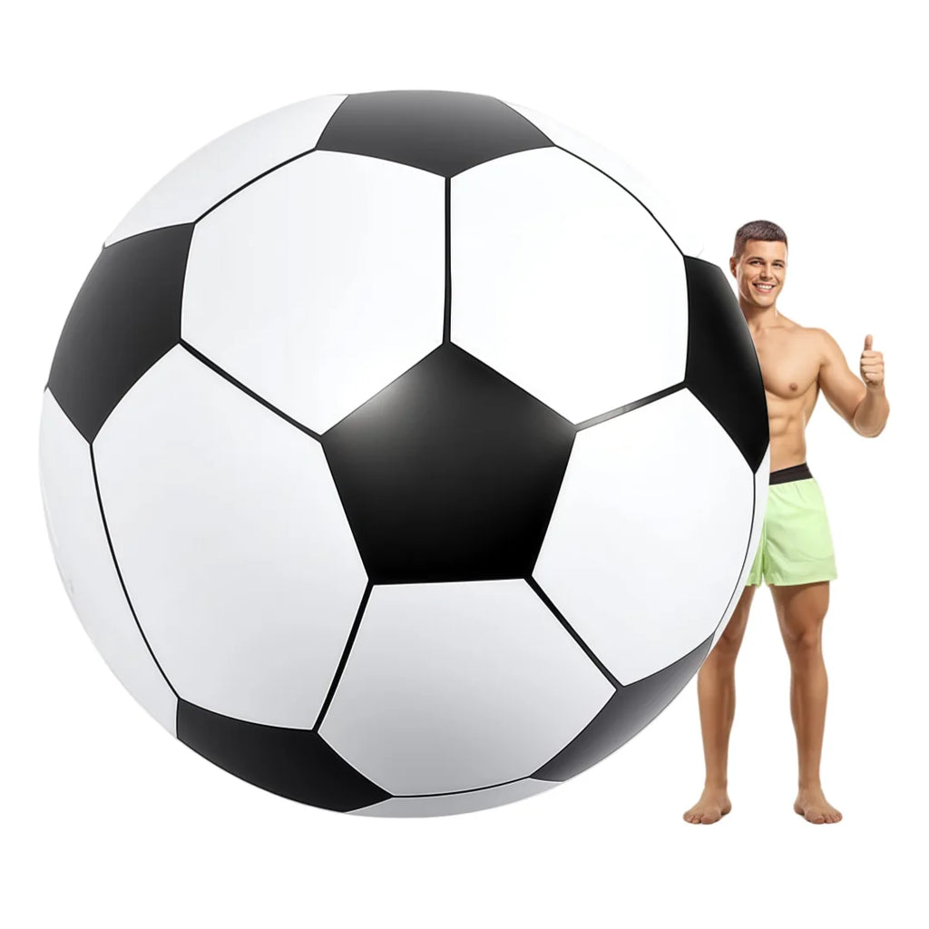 GigantoBall Aufblasbarer Riesen-Fußball | Extra Robustes PVC | Outdoor-Spielball für Garten, Strand & Sport
