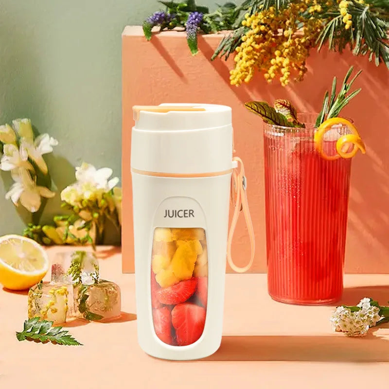 VitaBlend | Tragbarer Mini Mixer 3000 mAh | USB Smoothie-Maker mit 8 Edelstahlklingen | Tritan Mixbecher