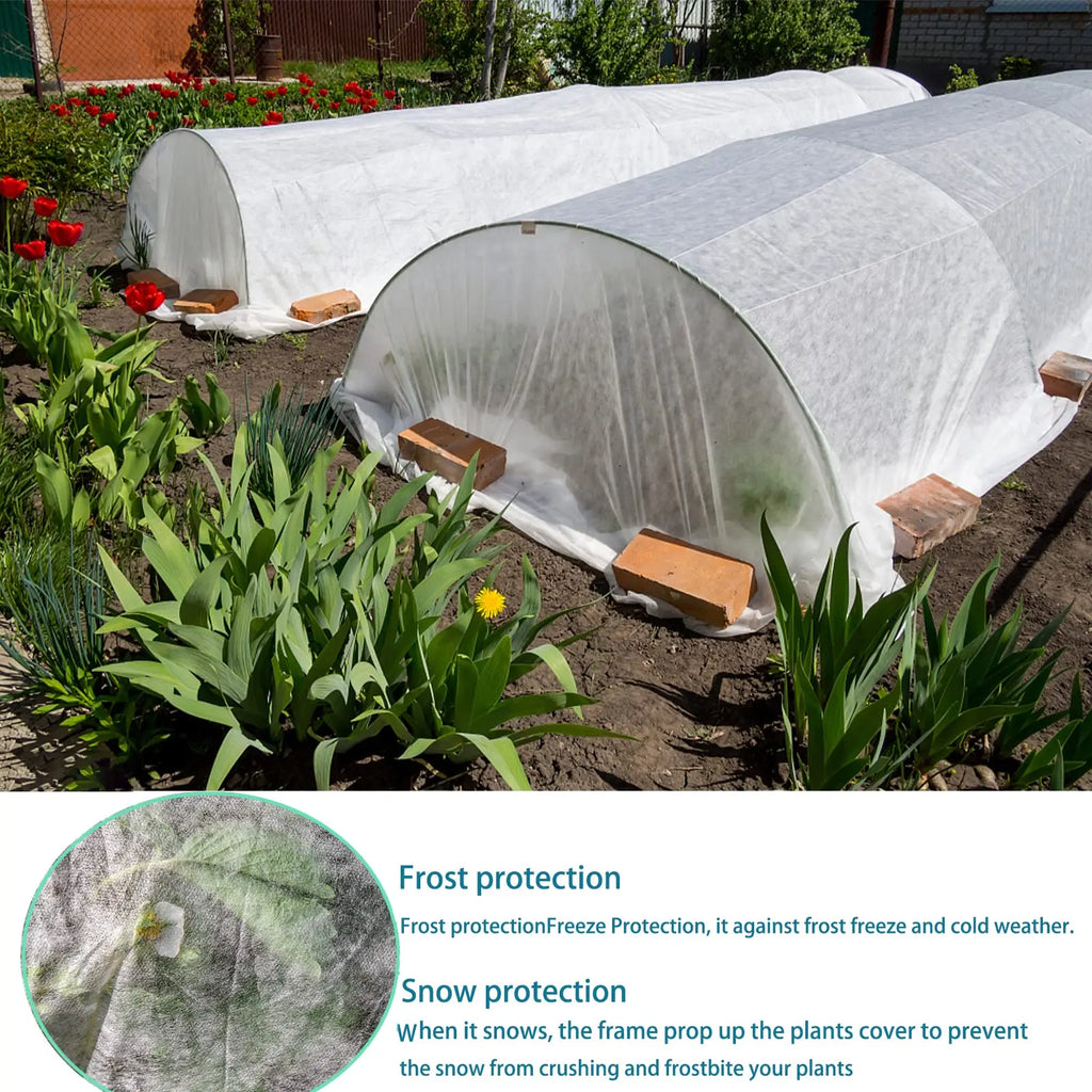 GrowShield Pro Pflanzenschutz Vlies | Frostschutz & Insektenschutz | Lichtdurchlässig | Weiß