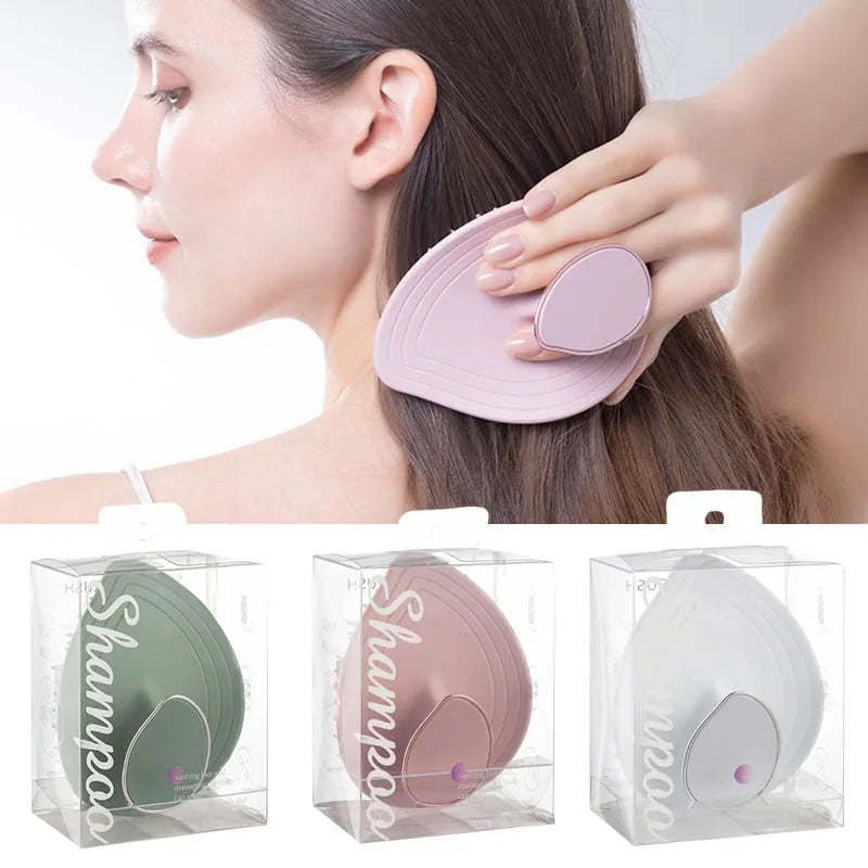DermaSilk Kopfhaut Massagebürste | Sanfte Reinigung & Peeling | 11 cm Ergonomisches Design