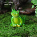 Frosalia | Mini-Froschfigur aus Kunstharz | Dekorative Gartenfigur für Blumentöpfe, Sukkulenten und Miniaturlandschaften