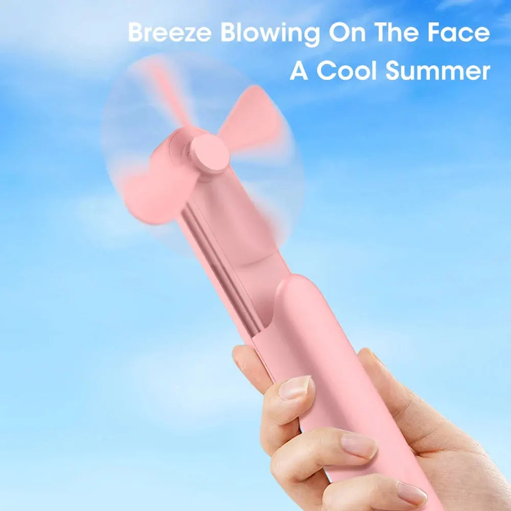 AeroBreeze USB Mini-Ventilator | Wiederaufladbar & Tragbar | Handlich & Klappbar