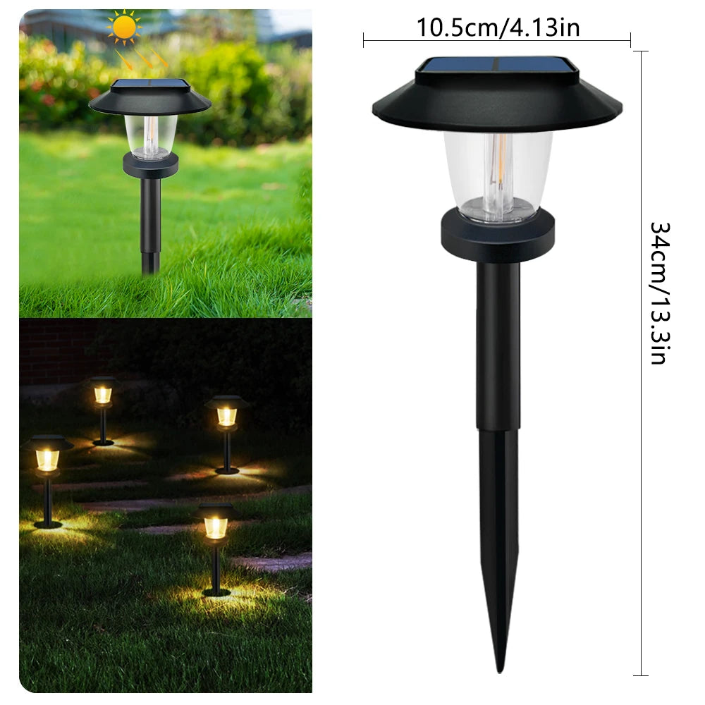 Solavaro Solar-Wegeleuchte | Warmweißes Licht | Wetterfest | Garten- & Wegbeleuchtung