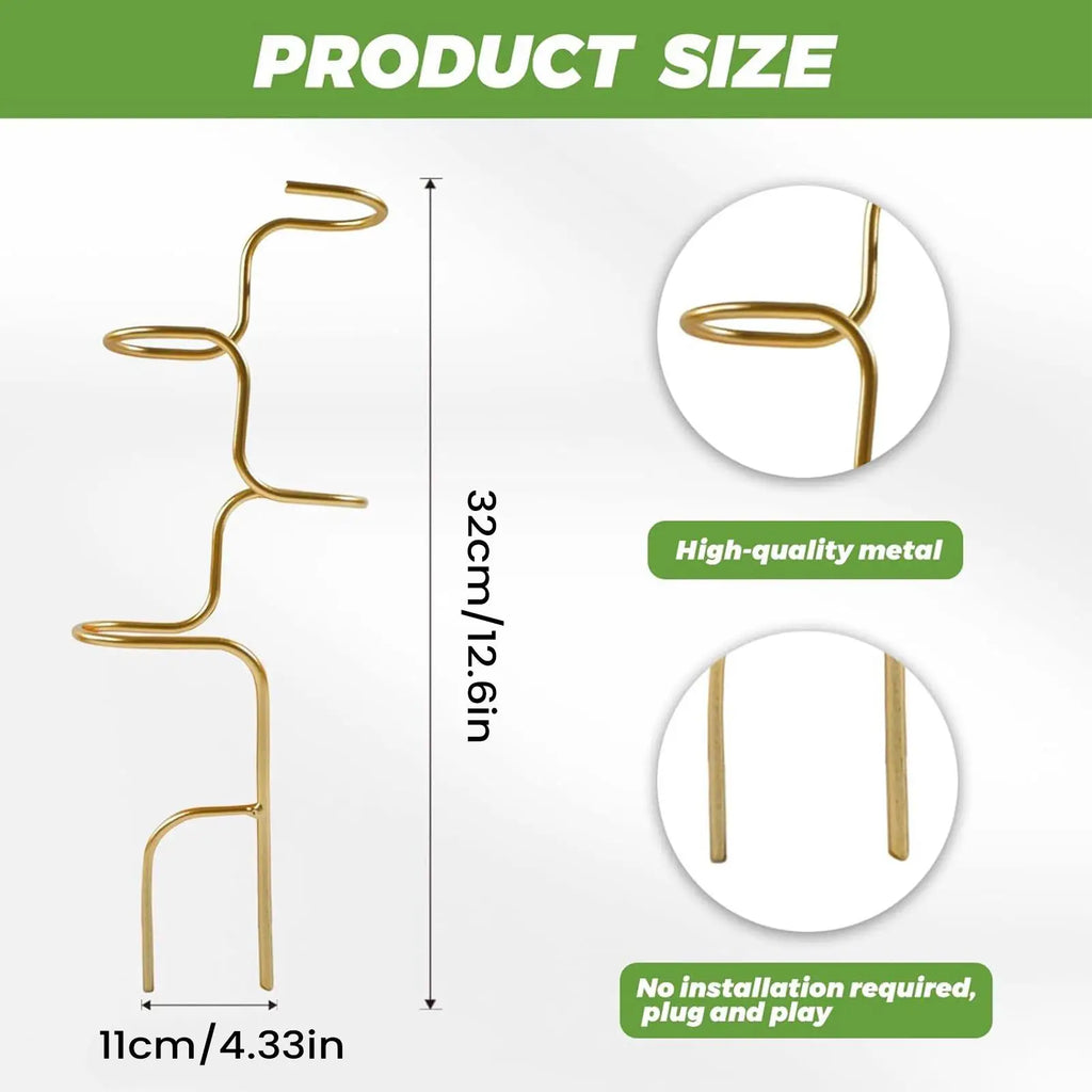 Floravinea Monstera Rankhilfe | Blatt-Design | Metall | 32 cm