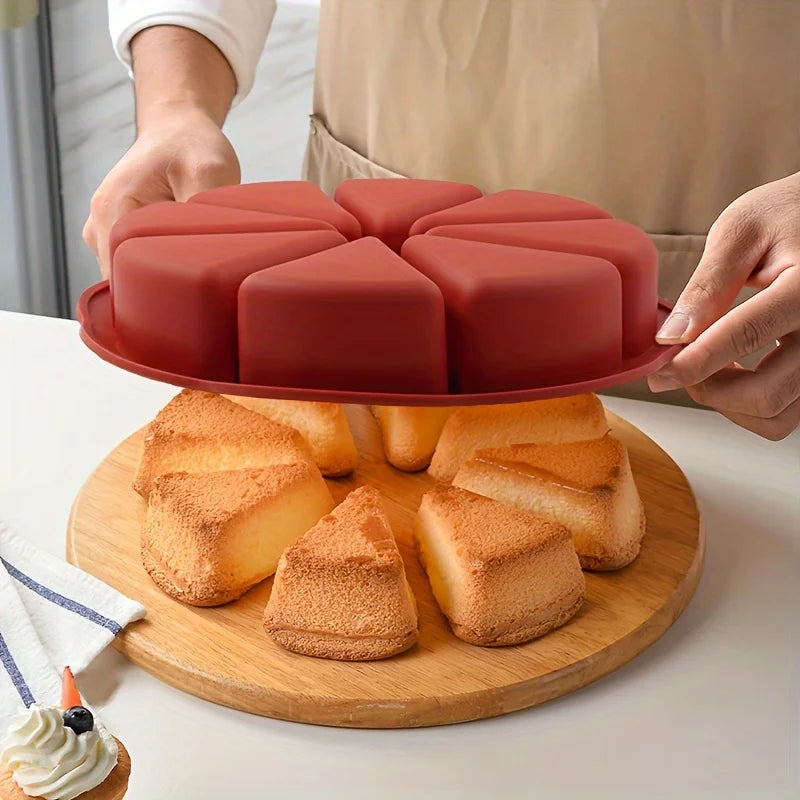 BackLuxe Silikon Kuchenform Antihaft | Dreieckige Stücke | Flexibel & Hitzebeständig