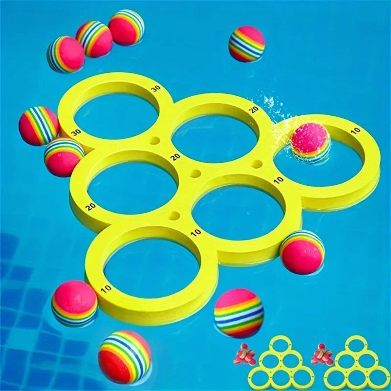 Aquaro Pool-Wurfspiel | Schwimmendes Zielspiel aus EVA | Wasserspiel für Pool, Strand & Garten