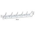 AluHaven Wandhaken Set 2 Stück | Aluminium Garderobenhaken | 6 Haken | Rostfrei & Modern