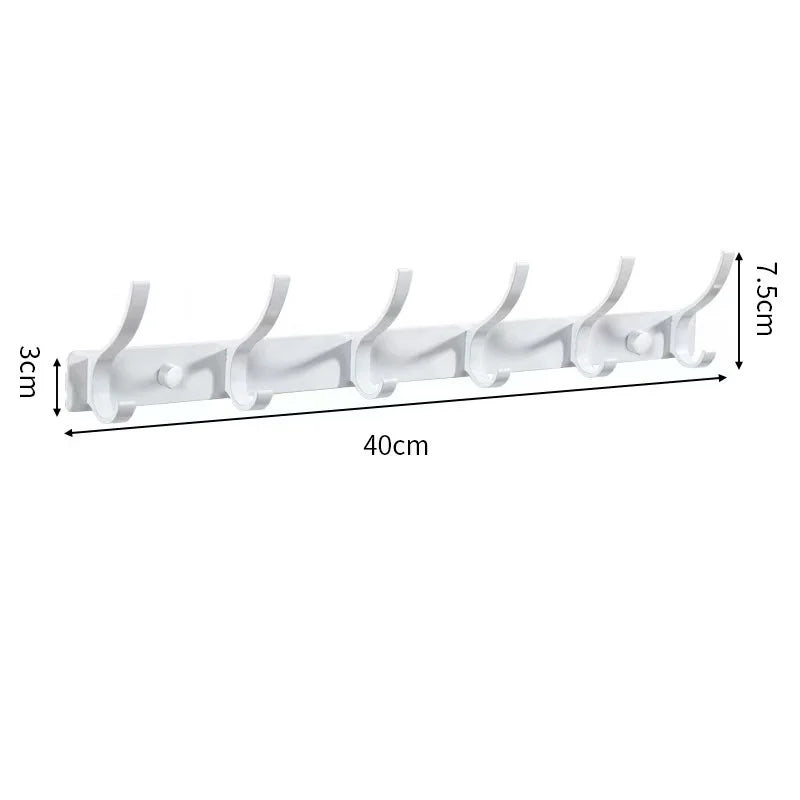 AluHaven Wandhaken Set 2 Stück | Aluminium Garderobenhaken | 6 Haken | Rostfrei & Modern