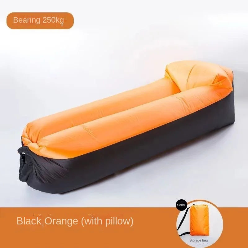 Airvana Inflatable Sofa Outdoor | Portable Air Couch for Camping & Beach | With Headrest & 30h Durability