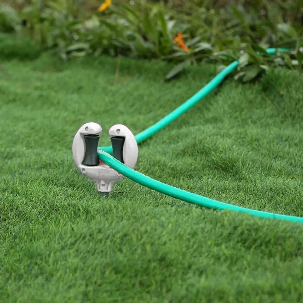 HoseGlide | Gartenschlauch-Führung mit Rolle | Schlauchhalter aus Eisen und ABS für Bewässerung und Pflanzenschutz