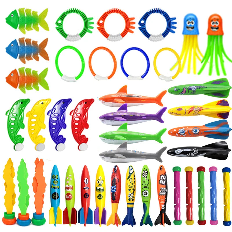 AquaFunz Bunte Kinder Wasserspielzeuge | Pool Zubehör & Sommer Outdoor Spielset | Spaß & Bewegung