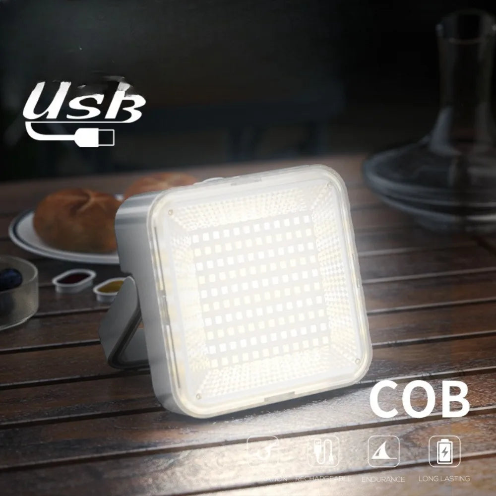 Solarya Magnetische Solar-Campinglampe | Dual USB Ladeanschlüsse | 3 Lichtmodi | IPX4 Wasserdicht