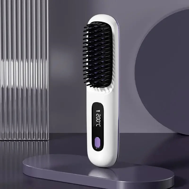 Glissara | Wireless Hair Straightener | USB Charging & LCD Display | Ceramic & Ion Technology