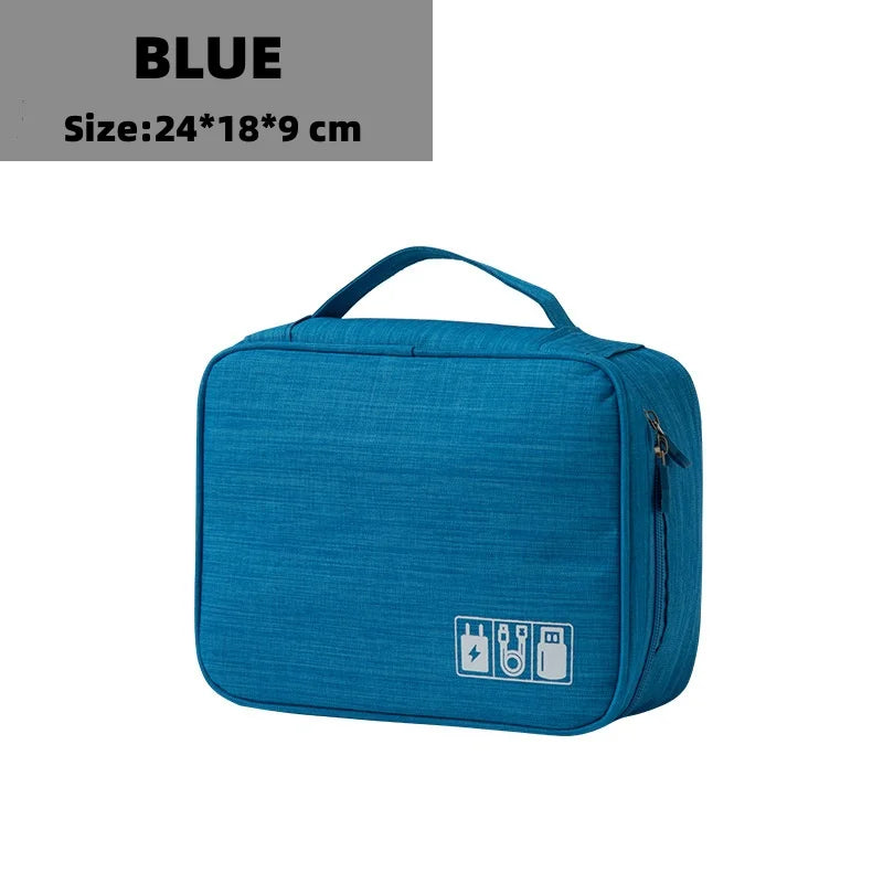Baguvo Toiletry Bag | Water-Resistant & Compact | 100% Oxford Polyester | 24×18×9 cm