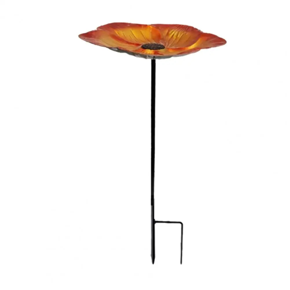 BirdHaven Vogeltränke Metall | 24 cm Durchmesser | Höhenverstellbar 63 cm | Garten & Outdoor Deko