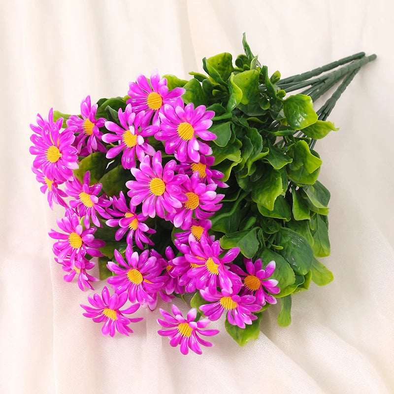 Florivida Künstliche Gänseblümchen | 33 cm | UV-beständig | Dekoblumen für Zuhause & Hochzeit