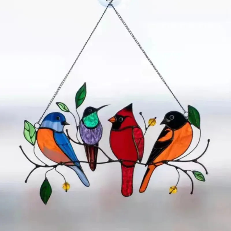 Aviora Vogel Wanddeko Metall | Dekoratives Vogelschwarm Ornament | Hängedeko für Innen & Außen