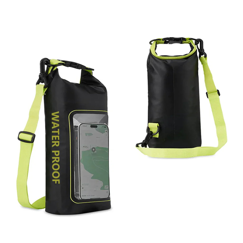 AquaVault Waterproof Dry Bag 2L | With Touchscreen Window | Outdoor Bag for Kayaking, Trekking & Water Sports