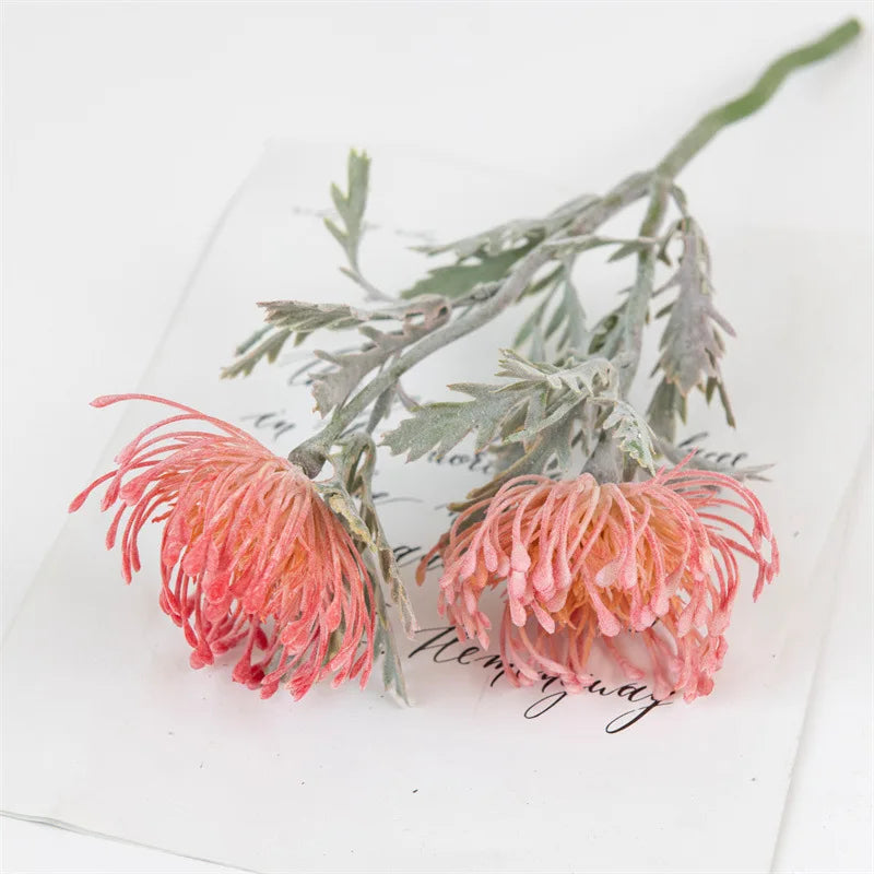 Floravienne Künstliche Chrysantheme 38 cm | große Blüte 10 cm | realistische Deko Blume