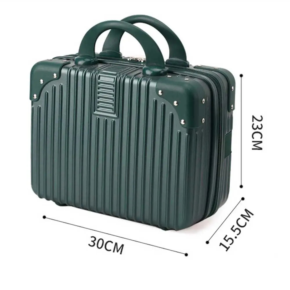 GlamorCase Mini Reise-Kosmetikkoffer 14 Zoll | Handgepäck Organizer | Make-up & Passwortfach | 30 x 23 x 15,5 cm