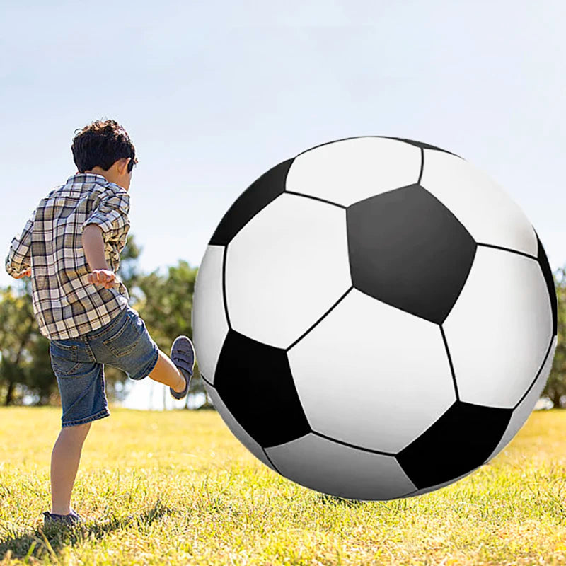 GigantoBall Aufblasbarer Riesen-Fußball | Extra Robustes PVC | Outdoor-Spielball für Garten, Strand & Sport