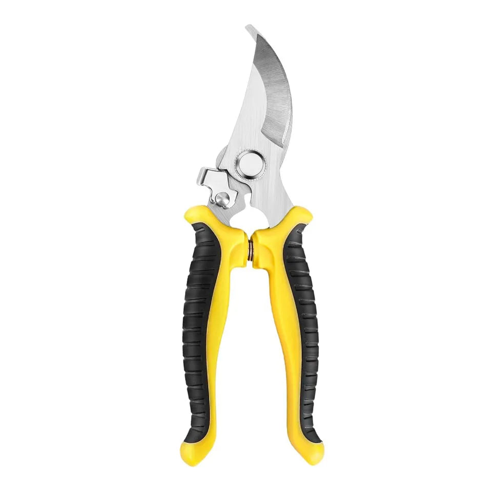 GrünMeister 3er-Set Gartenscheren | Profi-Gartenschere aus Edelstahl | Ergonomischer, rutschfester Griff