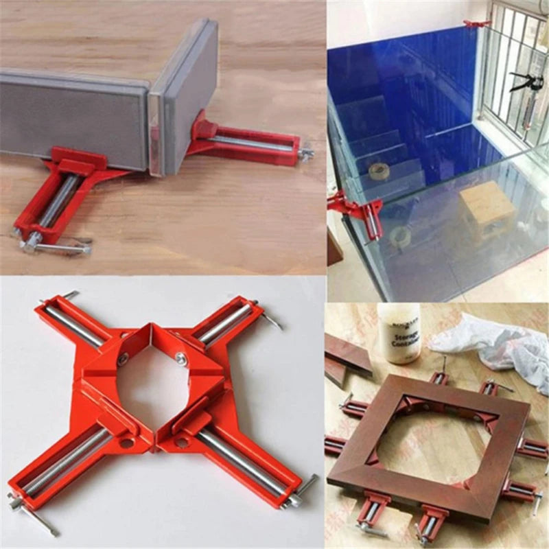 FrameMate Rechteckige Eckklemme 90° | Aluminium | Bilderrahmen & Gehrung Halter | Holzwerkzeug