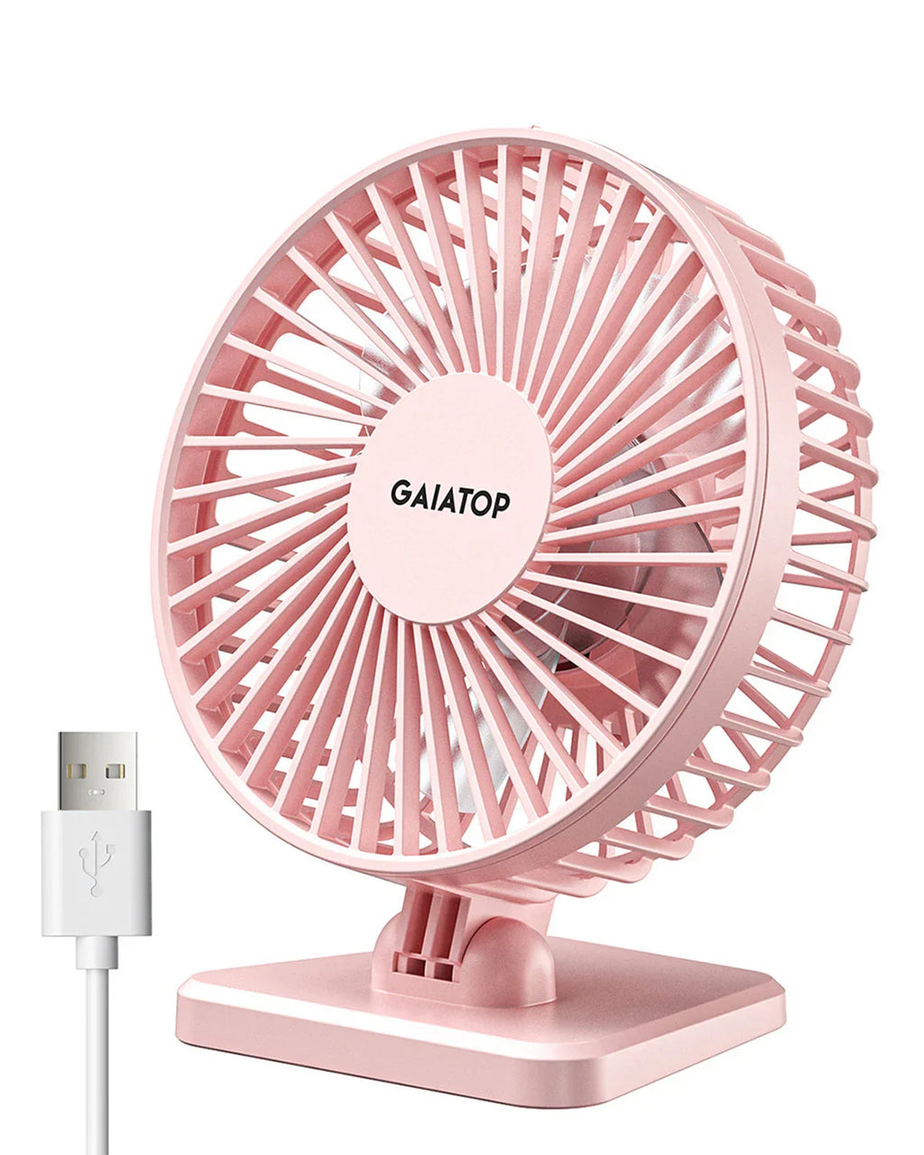 Brisano USB Desk Fan | 3 Speeds | Compact & Quiet | Ideal for Office, Car & Travel