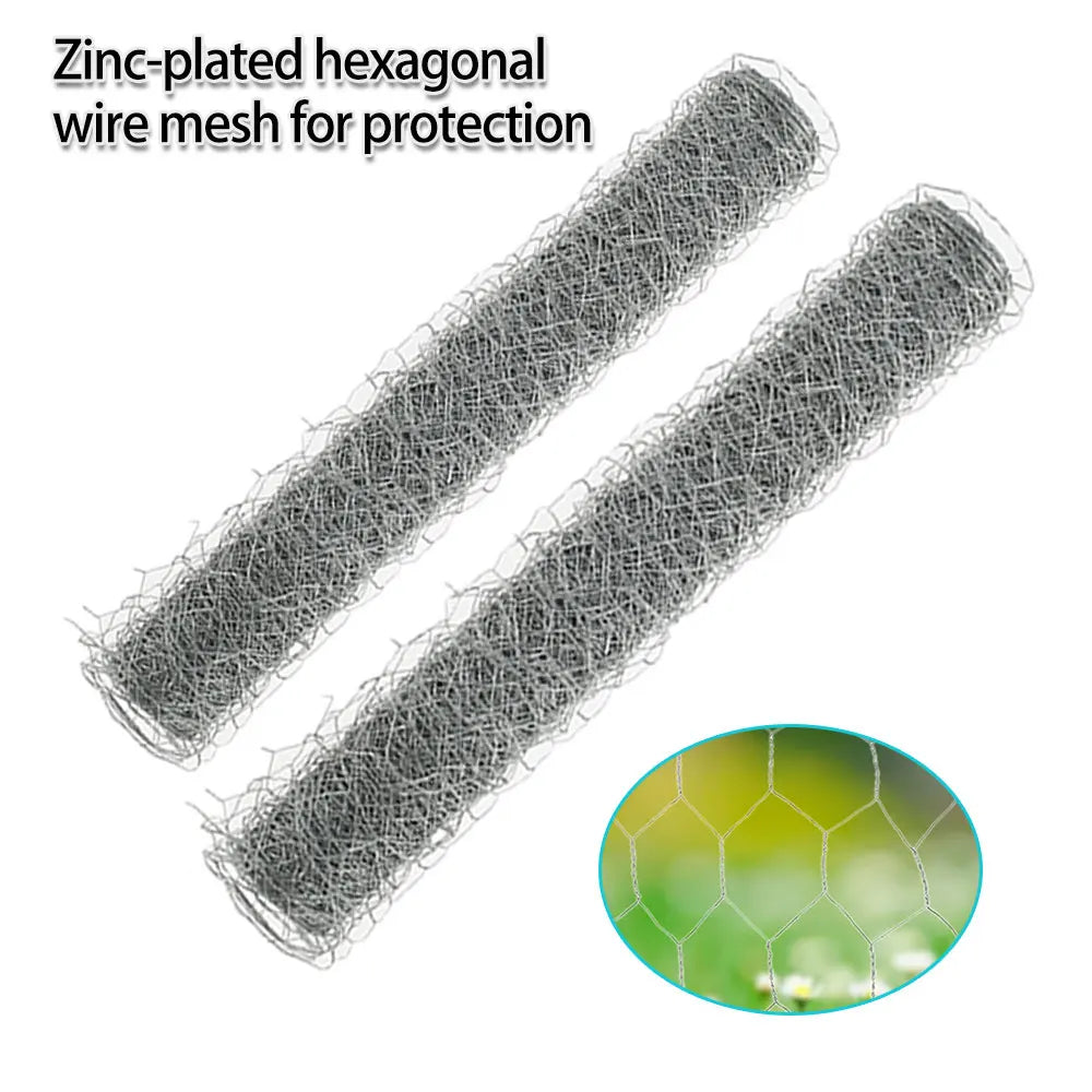 DrahtWerk Sechseck Drahtgeflecht | Verzinkt | 10 m Rolle | Maschenweite 2,5 × 1,5 cm