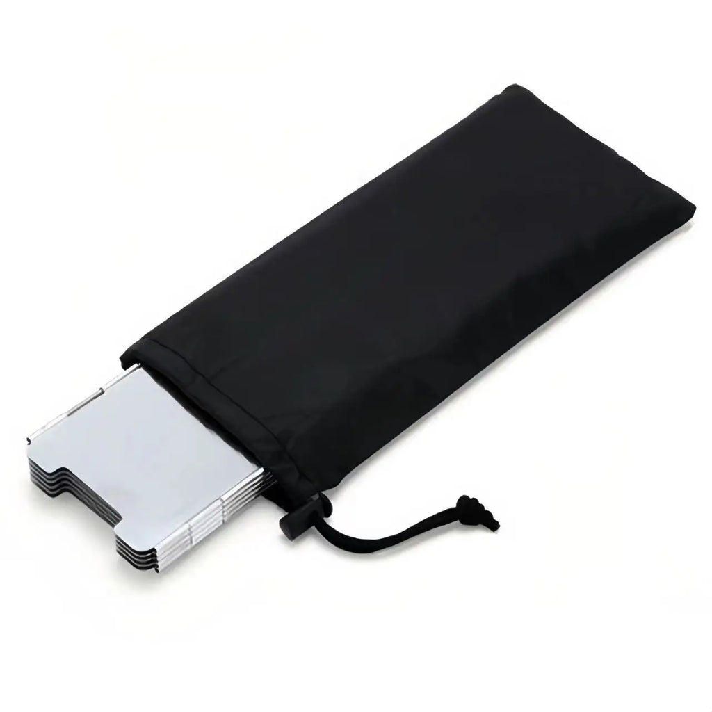 WindGuard Pro | Camping Windschutz für Gaskocher aus Aluminiumlegierung | Faltbar | 8/9/10 Elemente