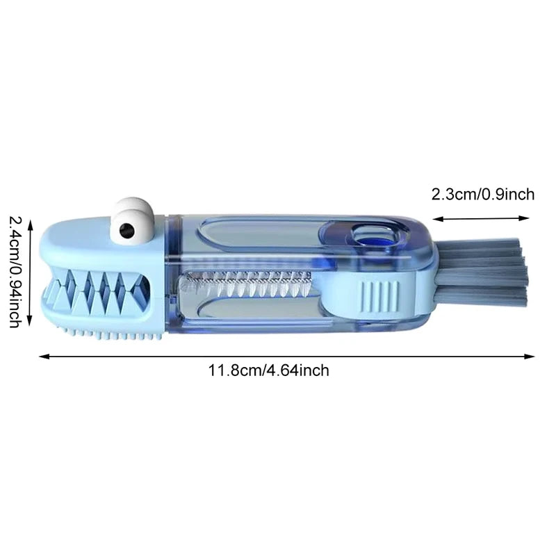 Cleanivo Flaschenreinigungsbürste 3-in-1 | Detail Reinigungsbürste für Deckel, Strohhalme & Flaschenhälse