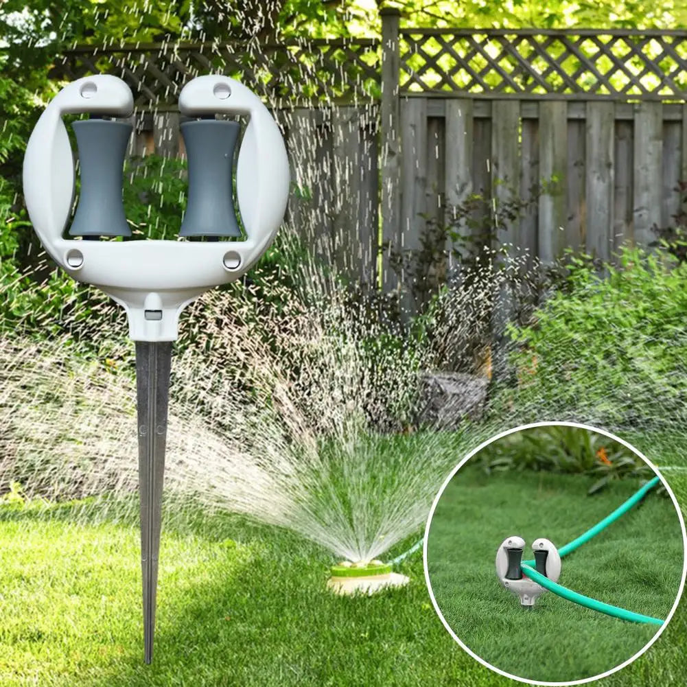 HoseGlide | Gartenschlauch-Führung mit Rolle | Schlauchhalter aus Eisen und ABS für Bewässerung und Pflanzenschutz