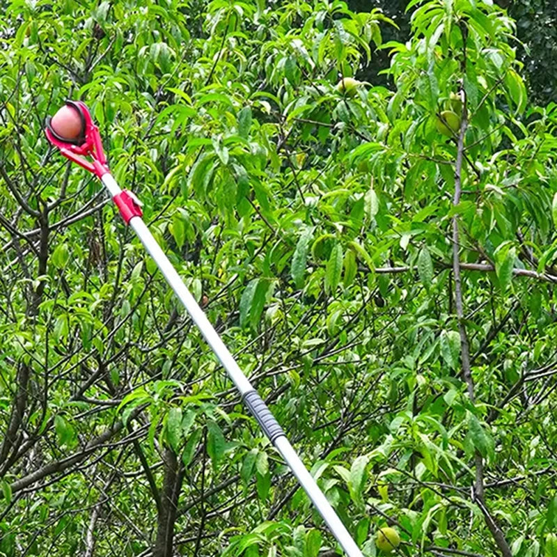 FruitReach Obstpflücker Teleskopstange | 3-Kralle Apfel- & Pfirsichpflücker | Hochentlastungs Obsternte Werkzeug 1,8–4 m