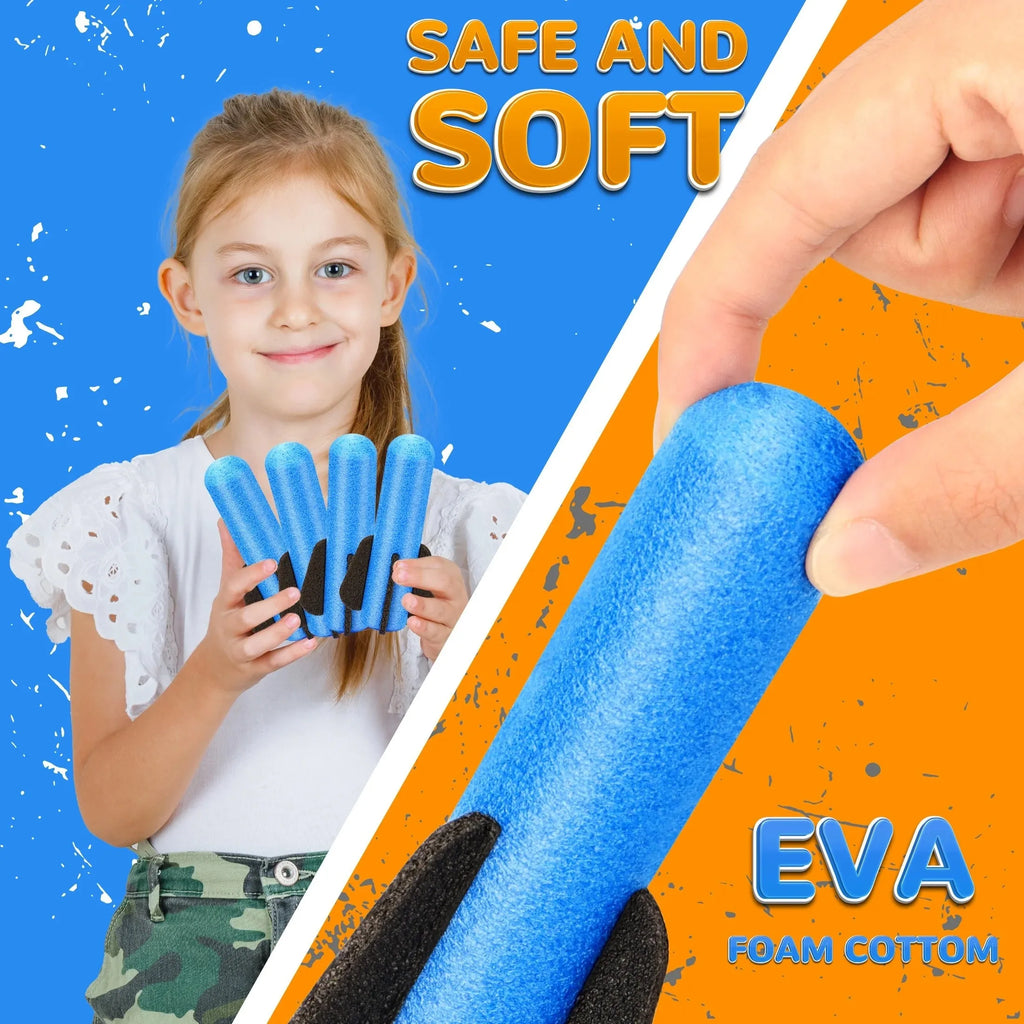 SkyBlast Schaumstoff-Raketenstarter für Kinder | Outdoor-Raketenset mit 3 Soft-Raketen | Flughöhe bis zu 15 m