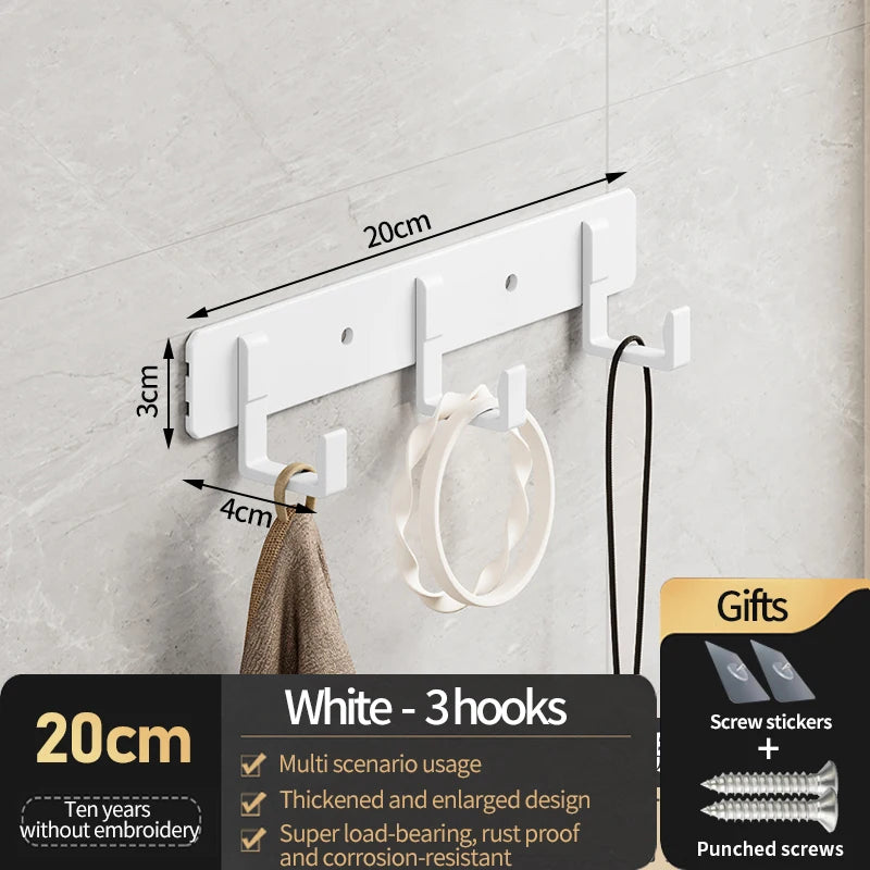 HangoMax Kleiderhaken Wand & Tür | Aluminium Haken für Garderobe, Eingang & Schrank | Stark & Platzsparend