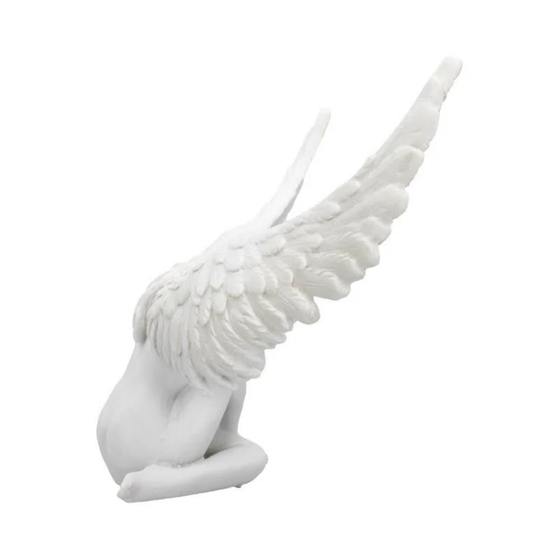 Aveloria Engelsflügel Skulptur 18 cm | 3D Umarmung | Resin Figur | moderne Deko