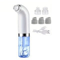DermaFlow Mitesserentferner Elektrisch | Wasserpeeling & Vakuum | 3 Saugstärken | USB Wiederaufladbar