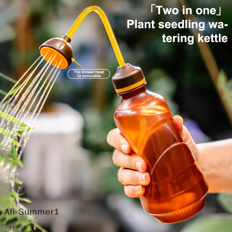 FloraFlow | Zimmerpflanzen-Gießkanne | 2-in-1 Sprühfunktion | Präzise Bewässerung für Setzlinge & Bonsai