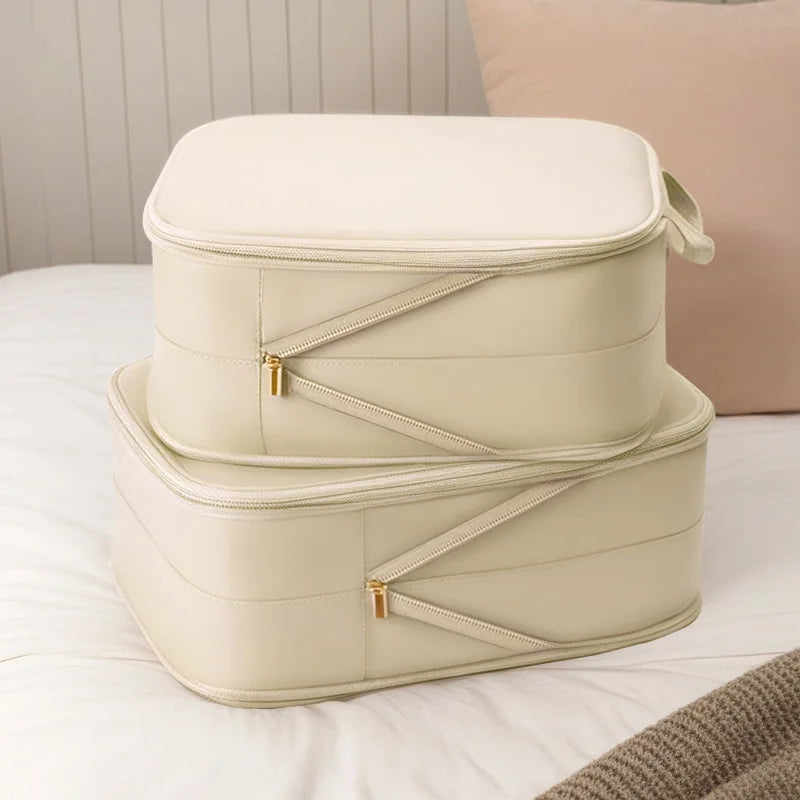 PackSleek | Kompressions-Reisebeutel für Kleidung – wasserdichte Reise-Organizer-Tasche für Koffer, Jacken, Wäsche und mehr