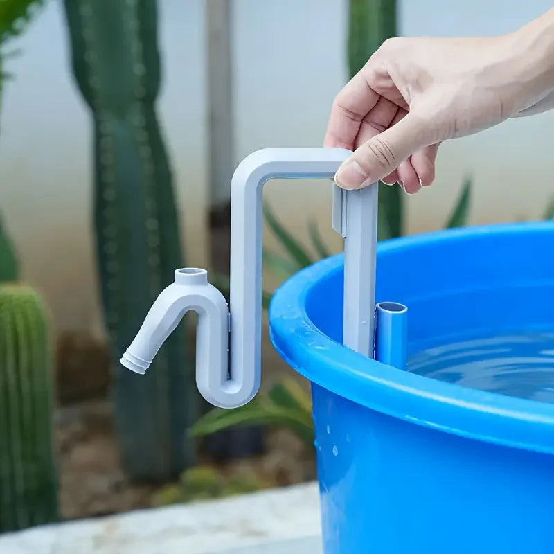 Flowrain | Regenwasser-Siphonschlauch | Selbstansaugendes Wassertransfersystem | Automatische Entwässerung & Befüllung