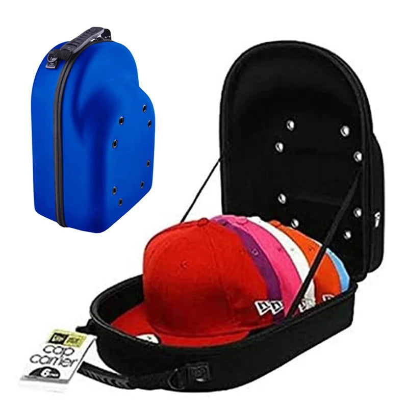 Capvora Baseball Cap Hartschalen-Transportbox | EVA | Tragbar mit Reißverschluss | 24 x 13 x 32 cm