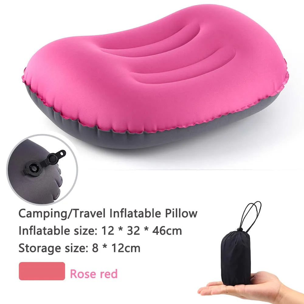 AirNest Inflatable Outdoor Pillow | Compressible & Foldable | Neck Support for Camping, Hiking & Travel