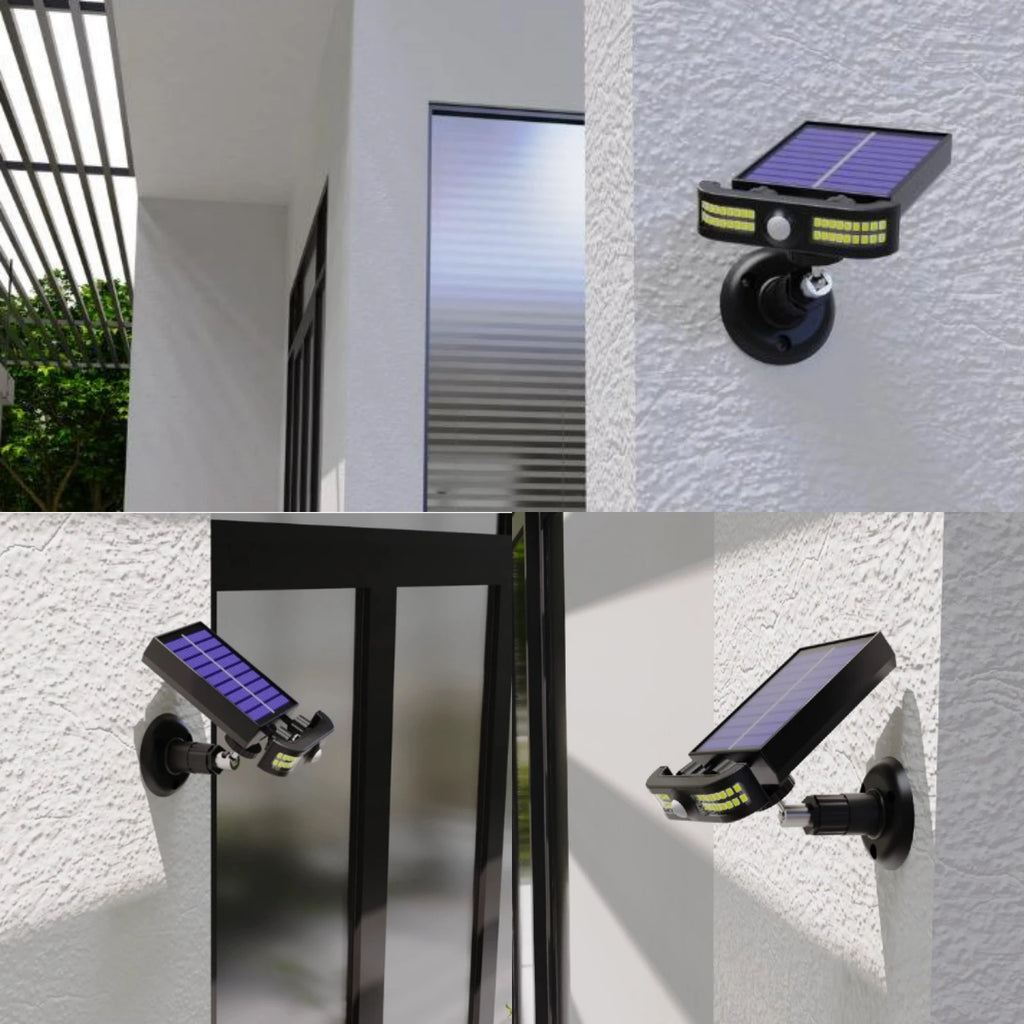 LumiCrest Solar Clip Licht mit Bewegungsmelder | 40 LED | USB wiederaufladbar | Wasserdichte Outdoor Lampe