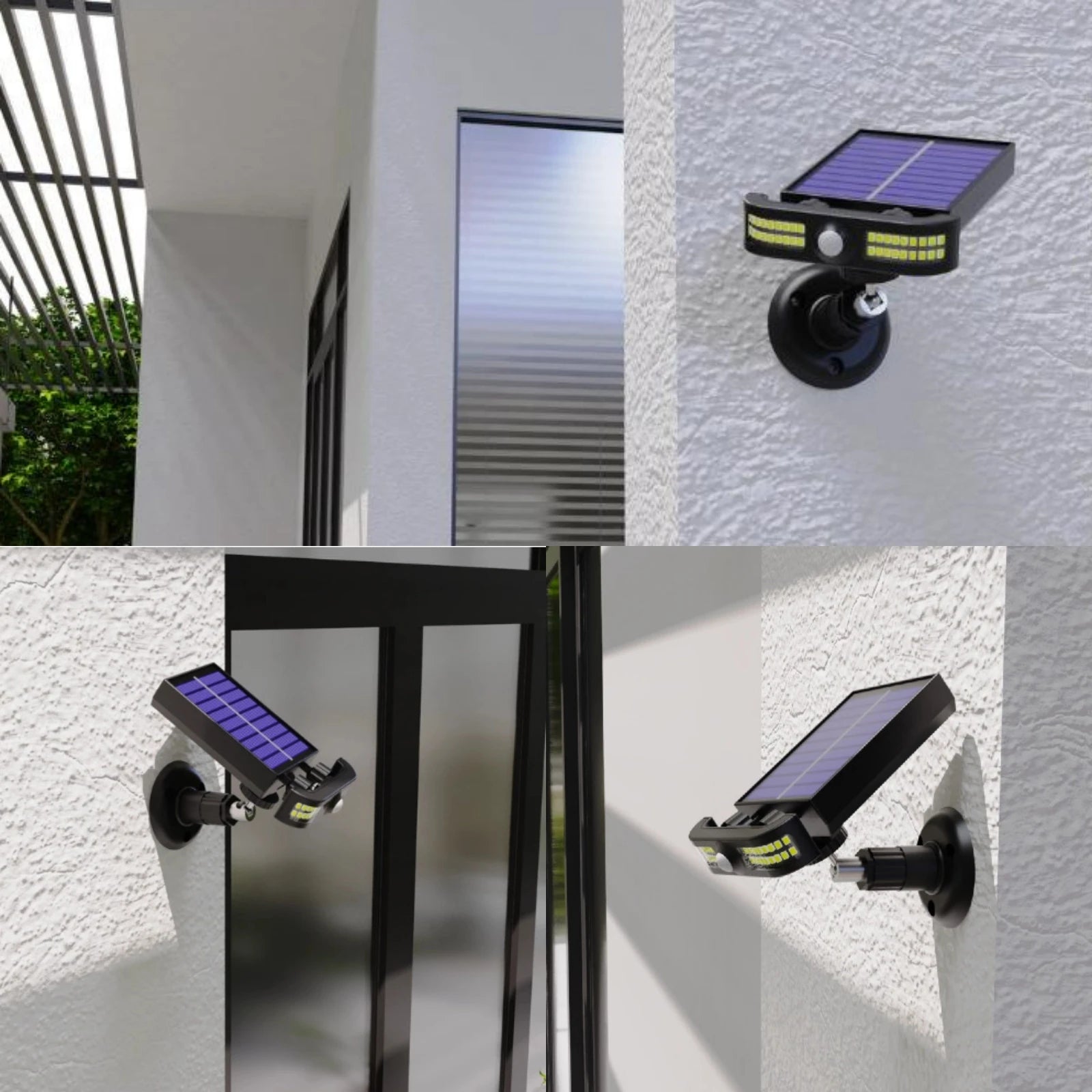 LumiCrest Solar Clip Licht mit Bewegungsmelder | 40 LED | USB wiederaufladbar | Wasserdichte Outdoor Lampe