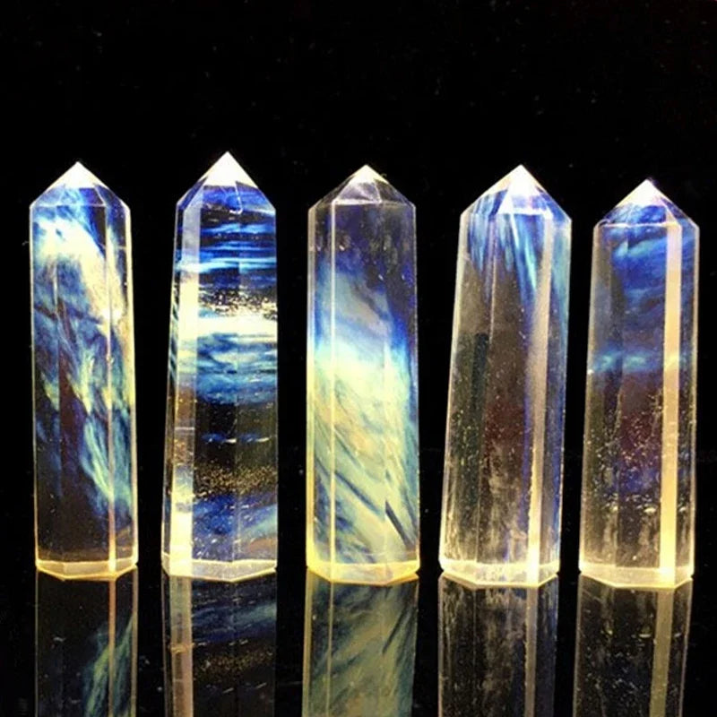 Crystal Obelisk Elaria | Natural Stone Healing Stone | For Meditation & Reiki | 4–8 cm