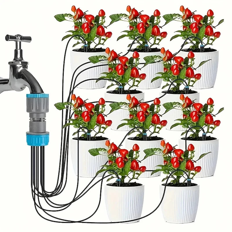 AquaVireo Bewässerungsset Automatisch | Pfeil Tropfer 10er Set | Wassersparend