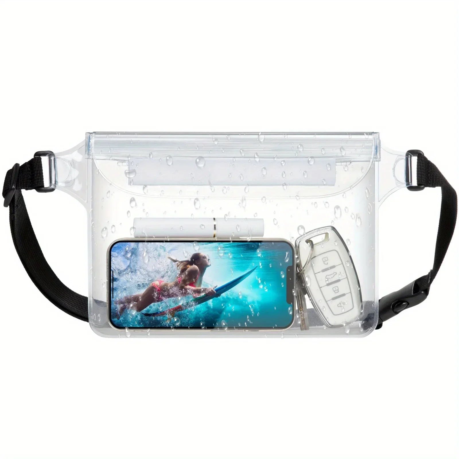 AquaPulse Gear – Wasserdichte Handy-Tasche mit Touchscreen | 3-fach versiegelt | Ideal zum Schwimmen, Rafting & Tauchen