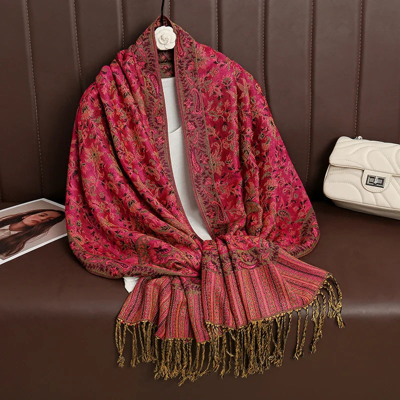Élégancea | Women's Scarf | Cashmere Feel | 70 × 190 cm | Luxury Print & Warm