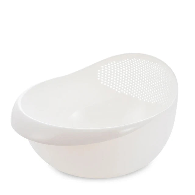 CulinaFlow Reissieb Abtropfschüssel | Kunststoff | 20cm Küchen Sieb & Waschschale